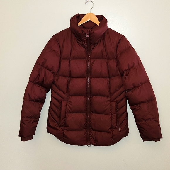 Athleta Jackets & Blazers - Athleta size L maroon 75% down 25% waterfowl jacket! NWOT